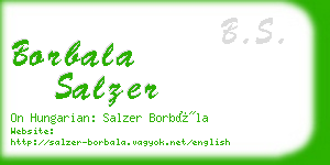 borbala salzer business card